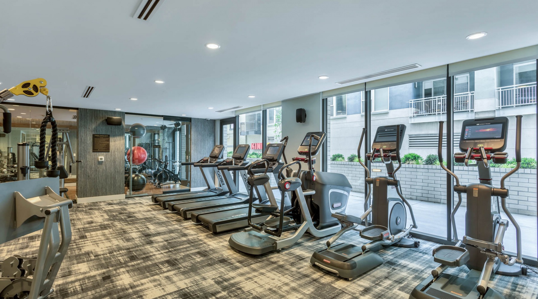 Get your workout on  Indoor gym